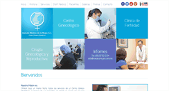 Desktop Screenshot of medicomujer.com.mx